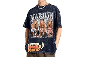 Tehg & Tuhg Custom T Shirts with Text & Picture, Bootleg Rap Tee for Boyfriend Girlfriend,Unique Gift on Birthday Anniversary