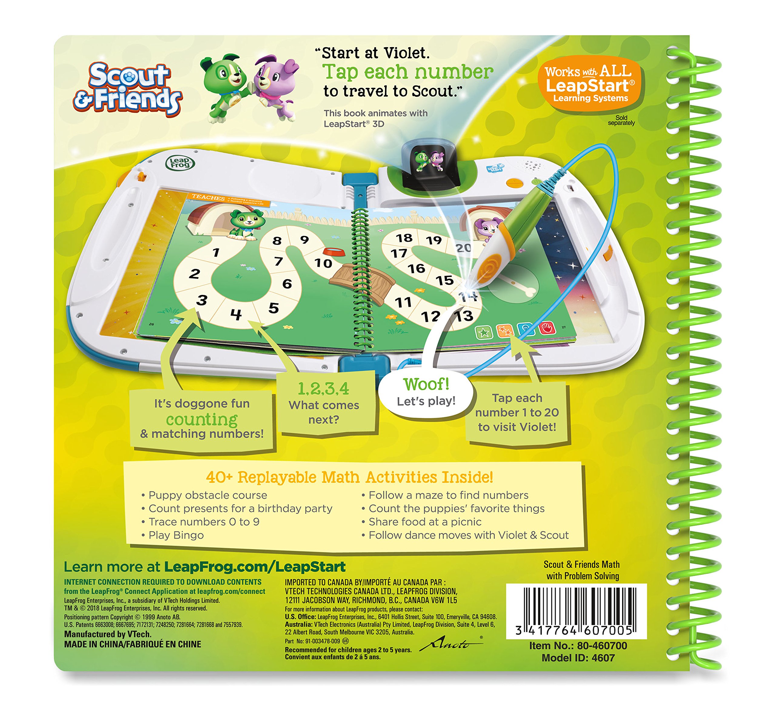 LeapFrog LeapStart 3D Scout & Friends Math Book
