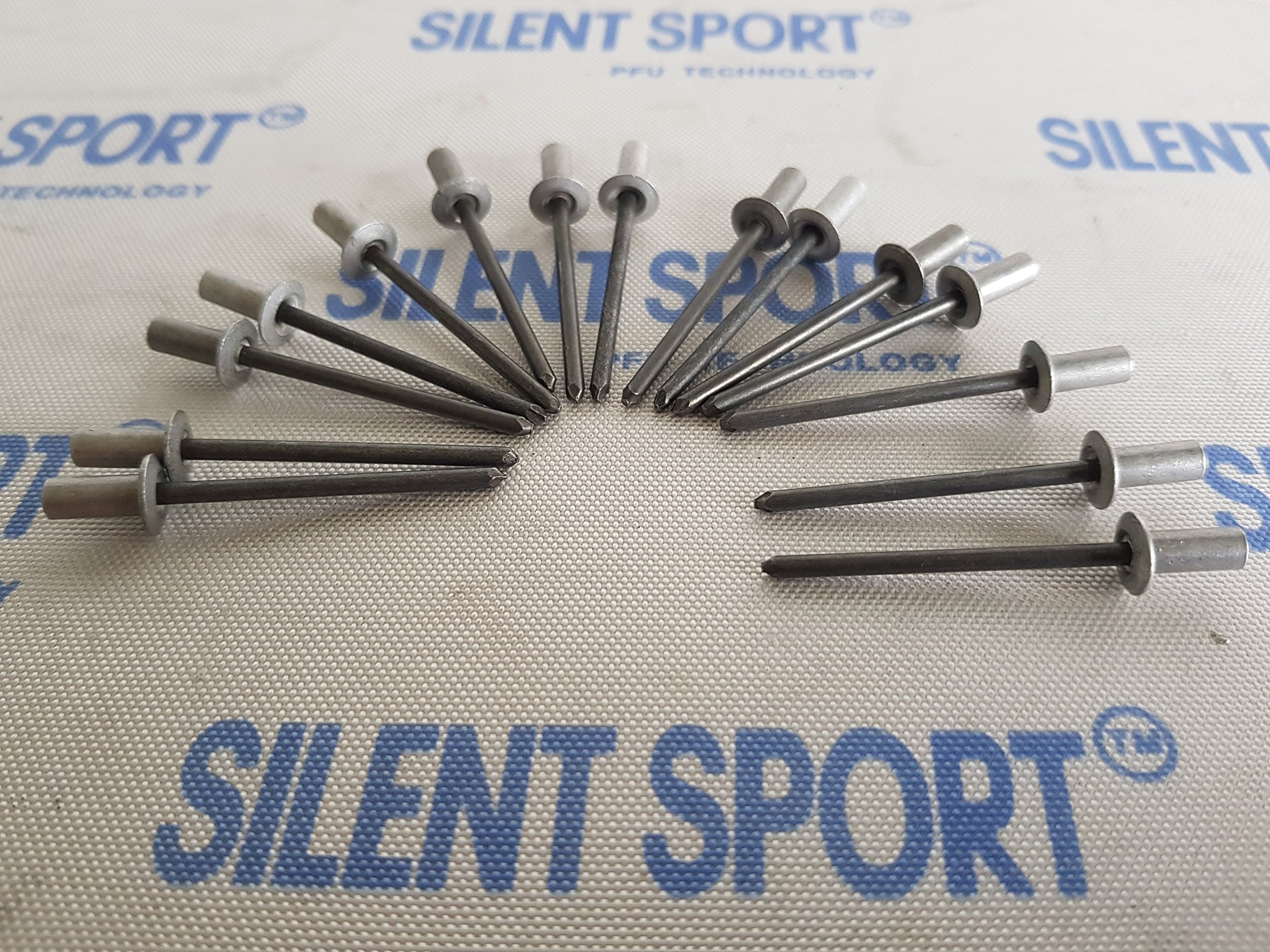 Silent Sport AZ-E034-TOUI Muffler Blind Rivets Metallic