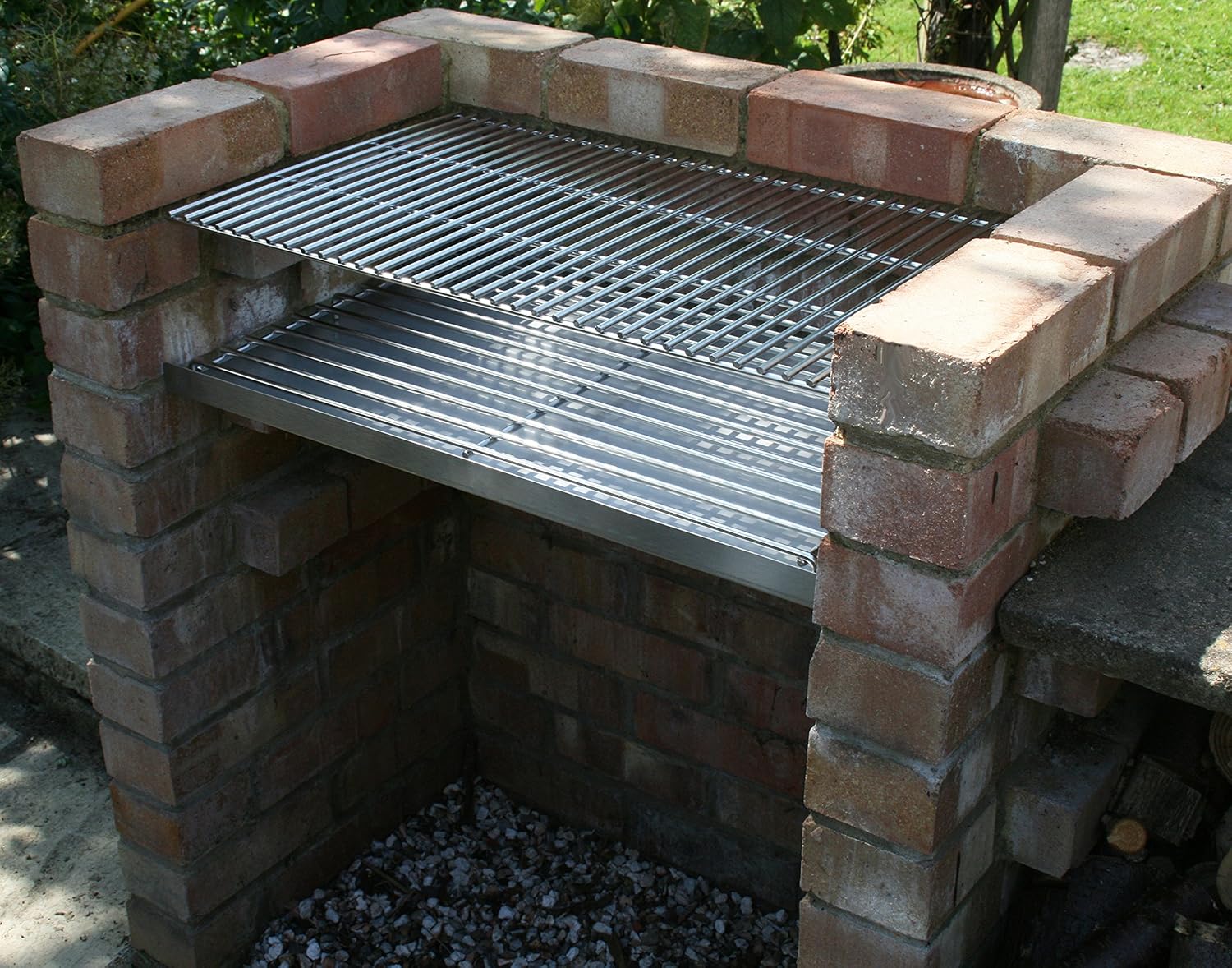Charcoal Brick DIY BBQ Kit in a Heavy Duty Stainless Steel by