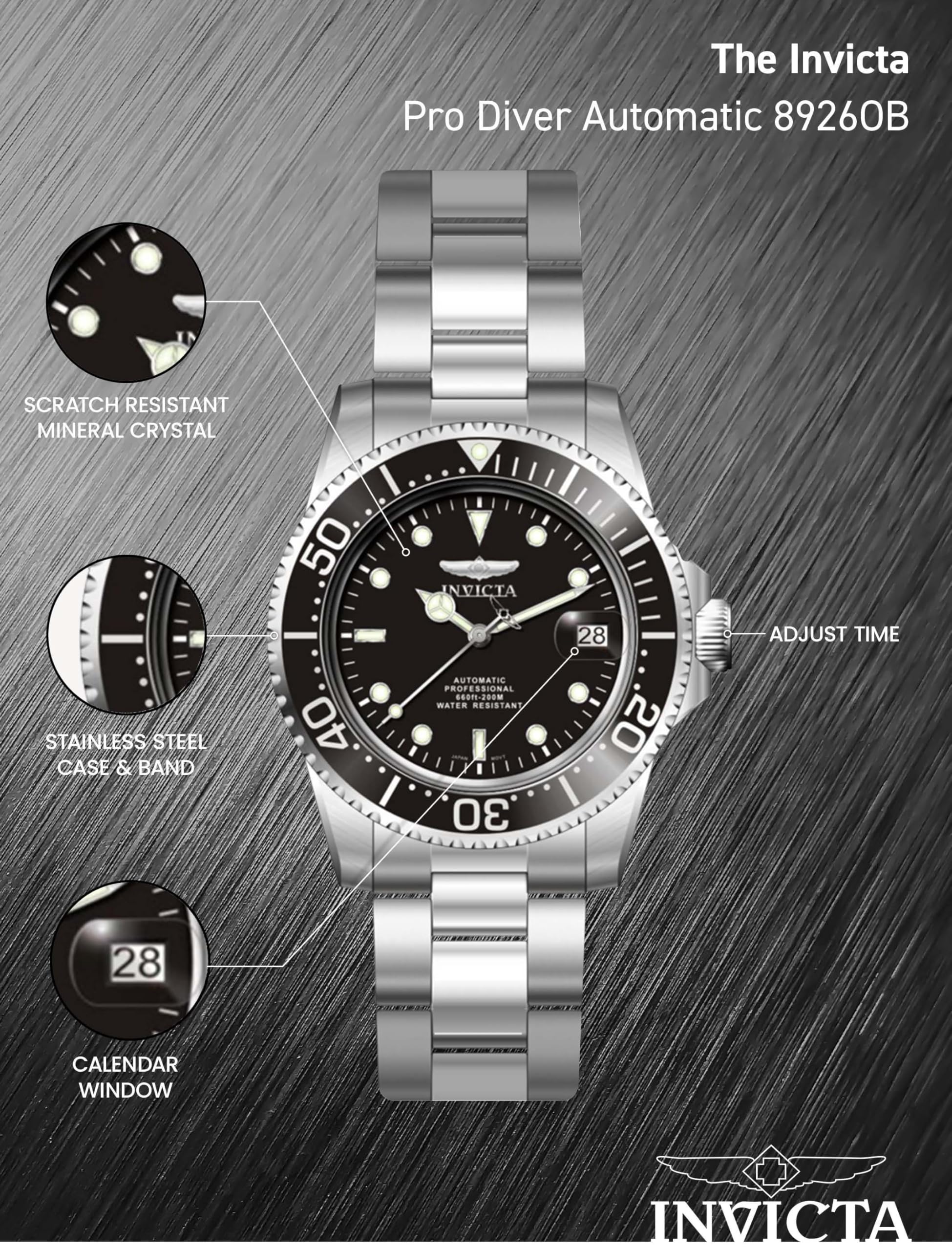 Invicta Men's Pro Diver Collection Coin-Edge Automatic Watch