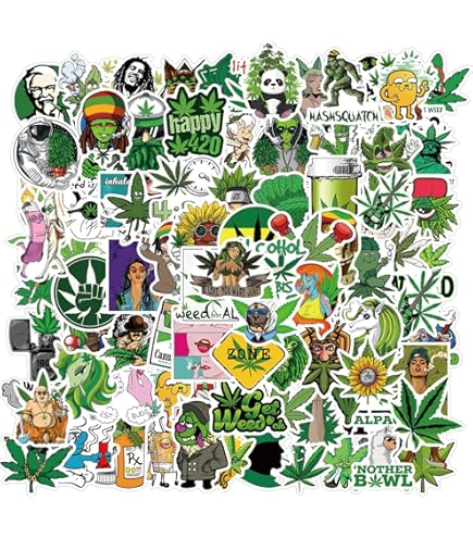 Grim Reefer Smoking Skeleton Sticker - 3 Inch Waterproof Decal For Cars, Laptops & Water Bottles