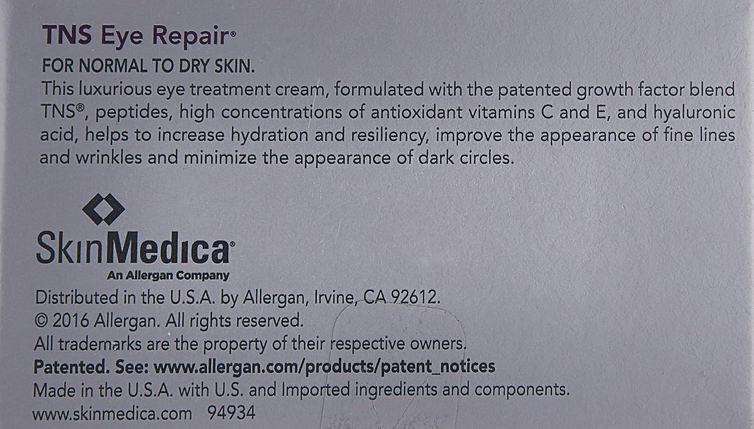 SkinMedica TNS Eye Repair: Premium Beauty