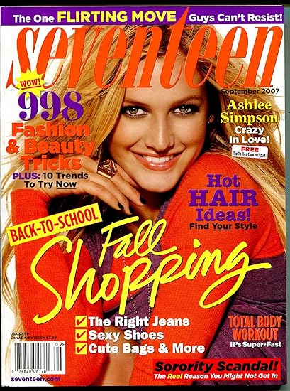 Seventeen 9/2007-Ashlee Simpson-sorority scandal-flirting moves-FN/VF