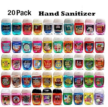 Bath And Body Works Anti Bacterial Hand Gel 20 Pack Pocketbac Sanitizers Assorted Scents 1 Fl Oz Each