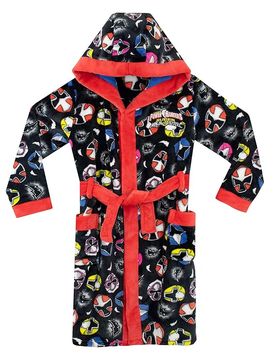 Power Rangers Jungen Super Ninja Steel Bademäntel