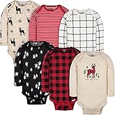 Gerber Unisex Baby 6 Pack Long-sleeve Onesies Bodysuit