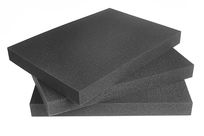 500mm x 350mm x 45mm - Rasterschaumstoff Würfelschaum Werkzeugkoffer Kamerakoffer Schaumstoff