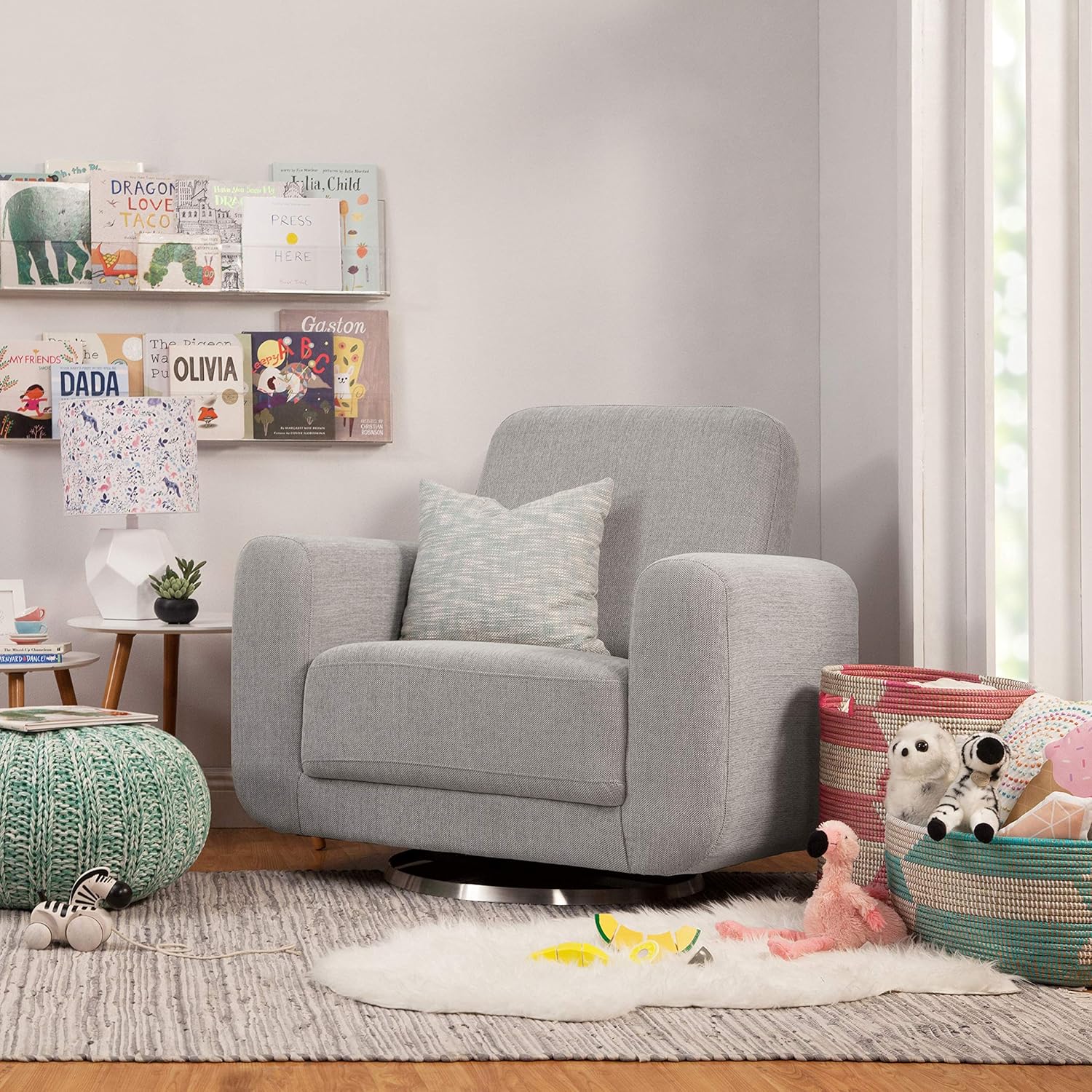 babyletto tuba swivel glider chair and a half