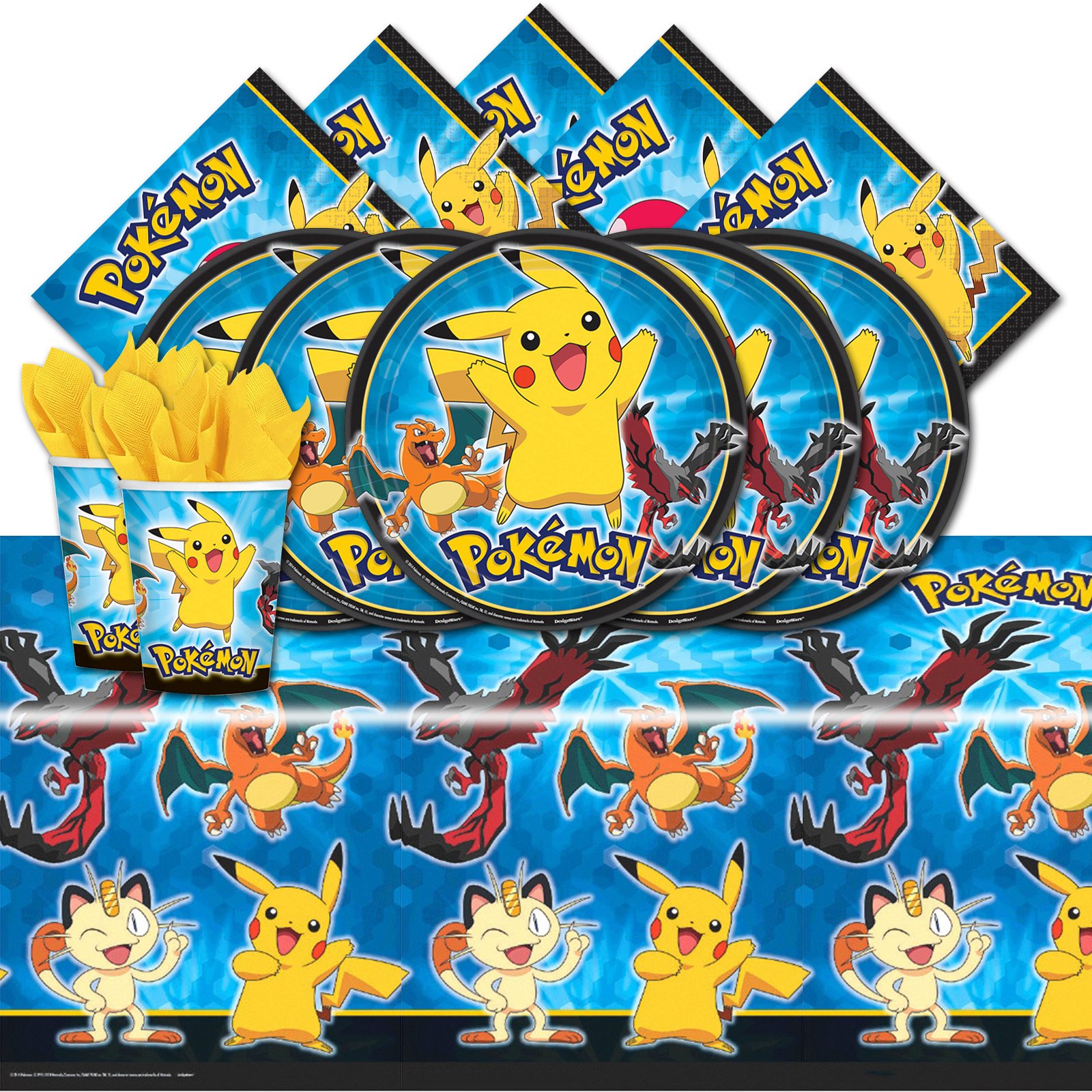 Pokemon Pikachu & Friends Birthday Party Tableware Pack For 16 9 91IuJIVqKeL