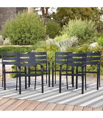 Amazon.com : Flash Furniture Lila Commercial Black Indoor-Outdoor