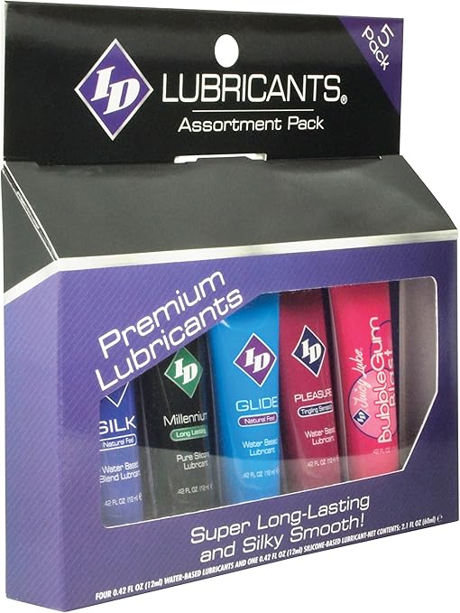 ID Lubricant Assorted WaterBased Flavoured Silicone Lubricant Tube 5