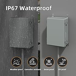 Joinfworld Waterproof Box for Electronics Outside