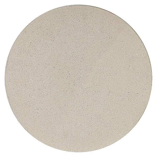 JONATHAN Y TBL1110B BORACAY 19.75″ MODERN MINIMALIST INDOOR/OUTDOOR RESIN DRINK TABLE, PEDESTAL, CONTEMPORARY, MID-CENTURY, ART DECO, BOHEMIAN, PATIO, GARDEN, BATHROOM, LIVING ROOM, CREAM TERRAZZO