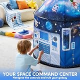 JOYIN Space Rocket Tent Kids Pop Up Glow Night Astronaut Pretend Play view 4