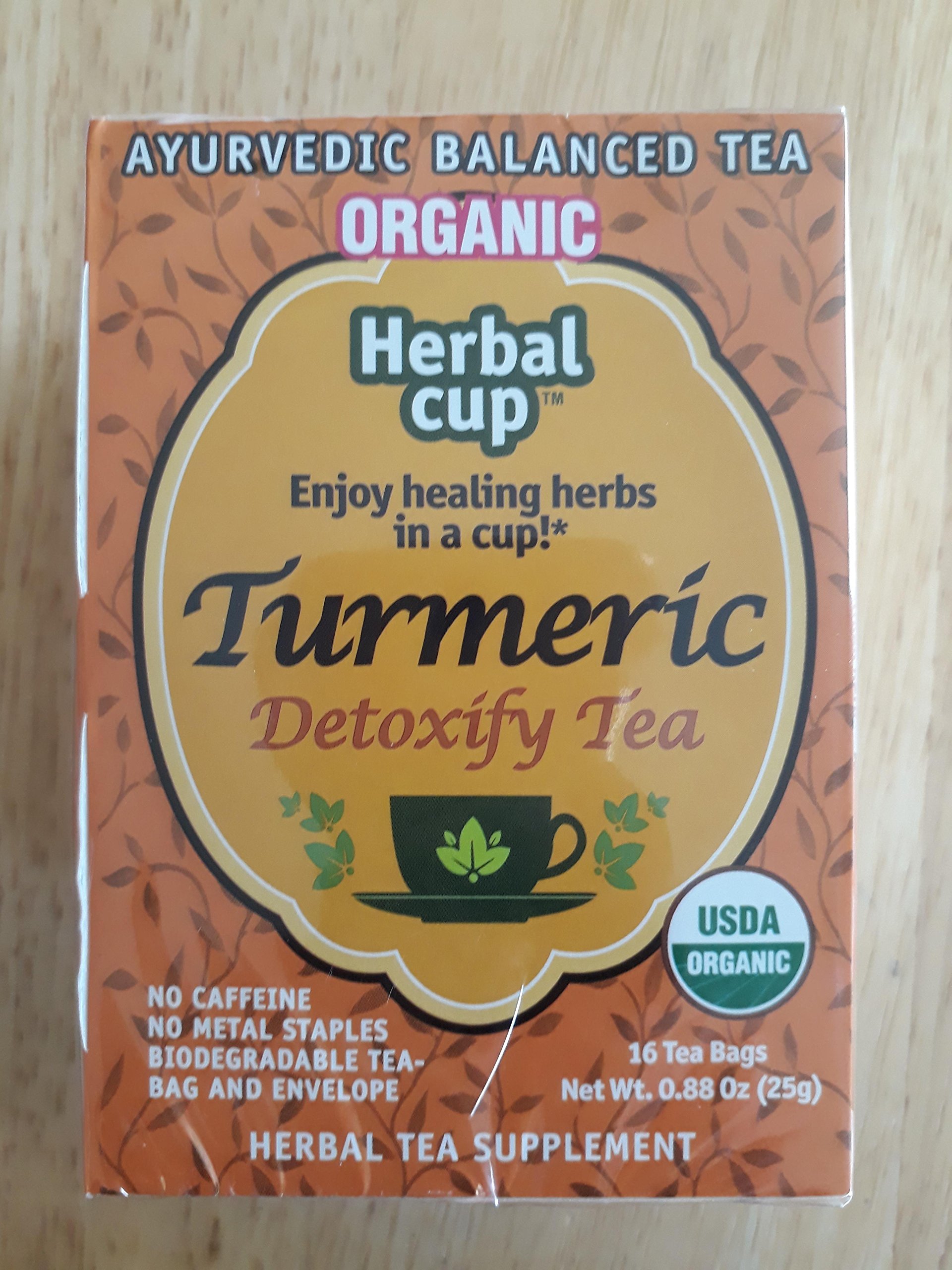 Herbal Cup Turmeric Ginger and Black Pepper 16 tea bags