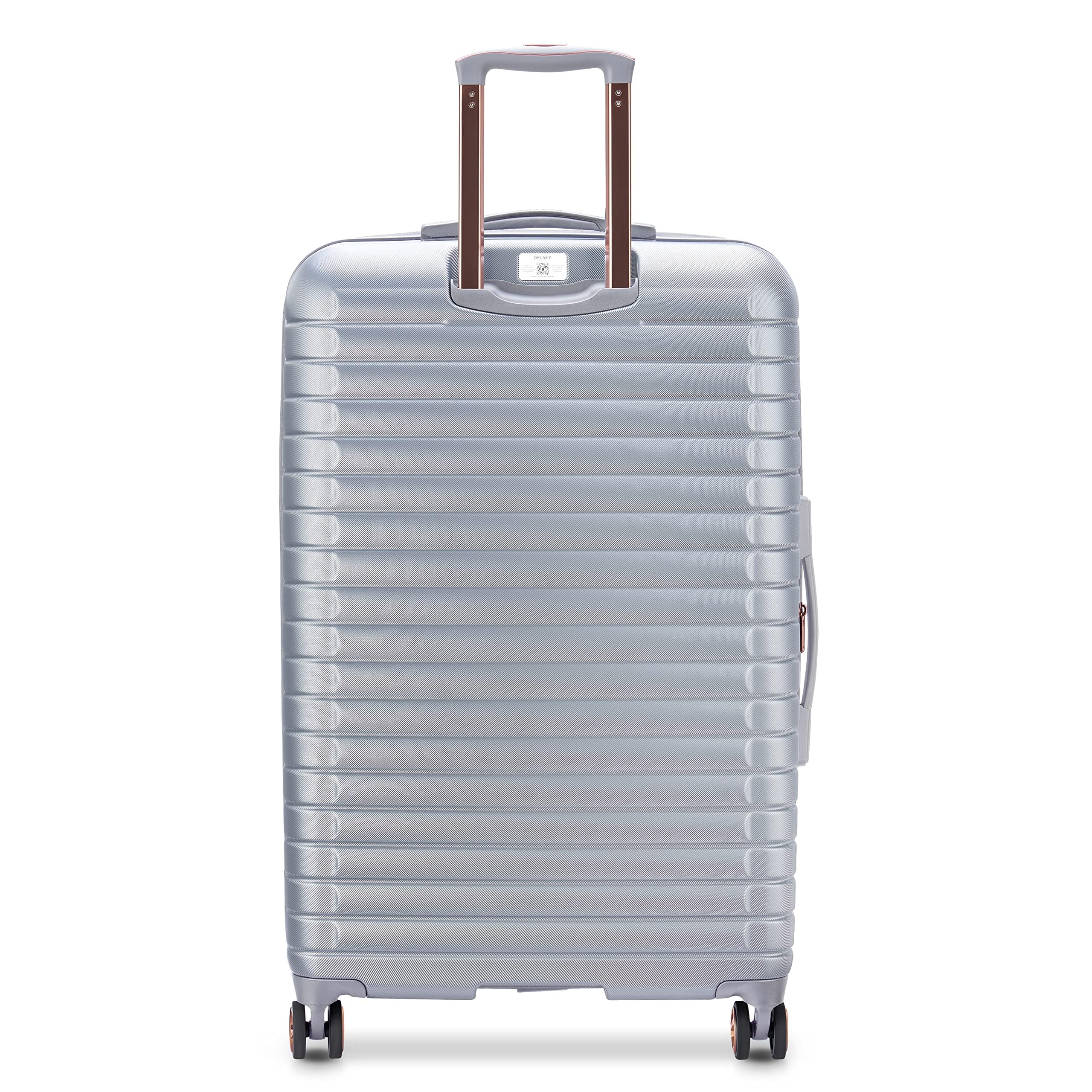 DELSEY PARIS Cruise 3.0 Hardside Expandable Luggage with Spinner Wheels, Platinum, 3 Piece Set (21/24/28)