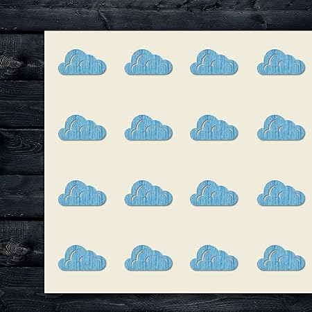 Amazon Com Cloud Clouds Weather Sky Cloudy Craft Stickers 30 Stickers At 1 5 Inches Great Shapes For Scrapbook Party Seals Diy Projects Item 6322