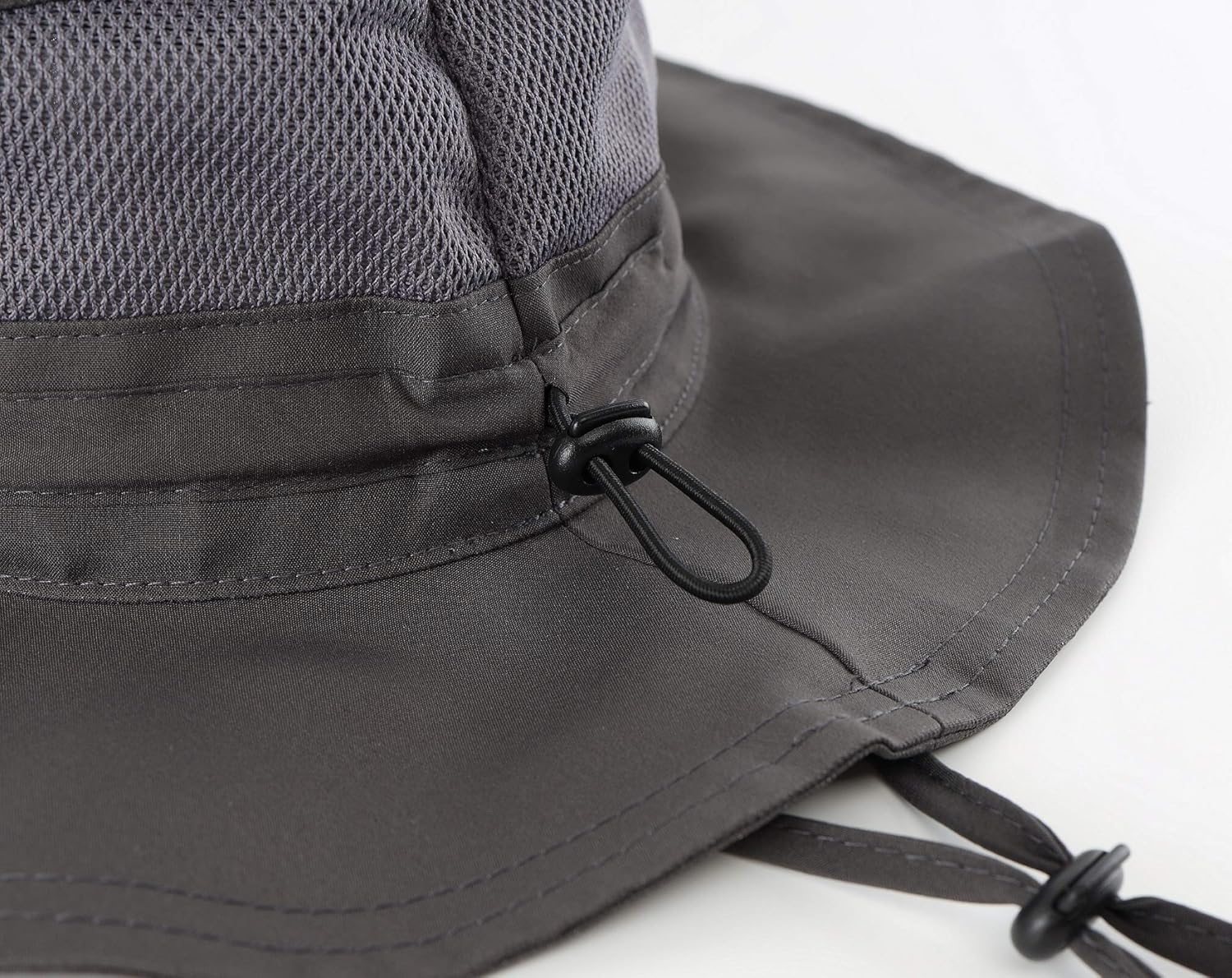Connectyle Womens Summer Mesh Boonie Sun Hat Wide Brim UV Protection Fishing Hat (Deep Grey) at  Women’s Clothing store