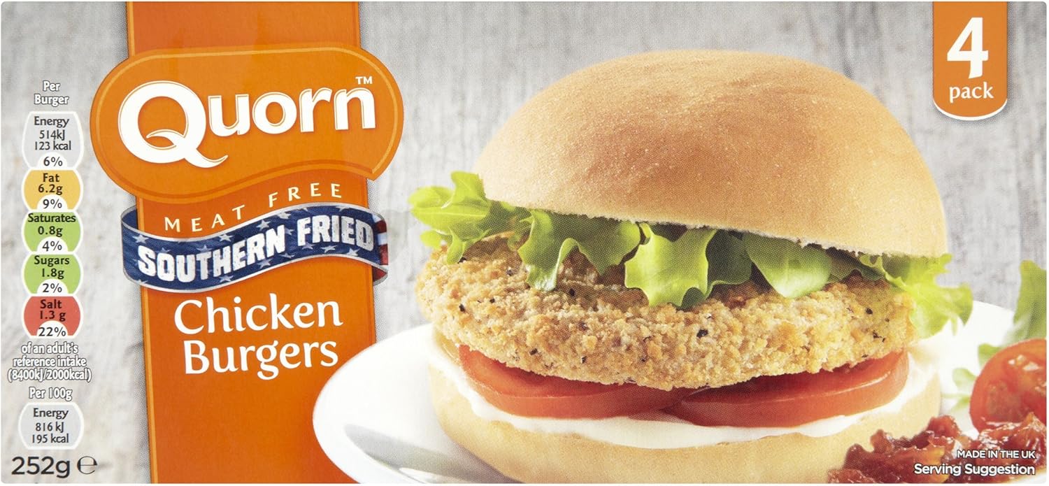 Quorn 4 Meat Free Southern Fried Chicken Burger, 252g (Frozen): Amazon