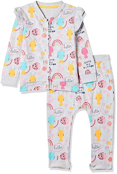 Baby Girls Regular Fit Cotton Romper Suit