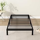 DiaOutro 9 Inch Twin XL Bed Frames Heavy Duty Low Profile Metal Platform No Box Spring Needed Mattress Foundation, Easy to Assembly, Noise Free, Black