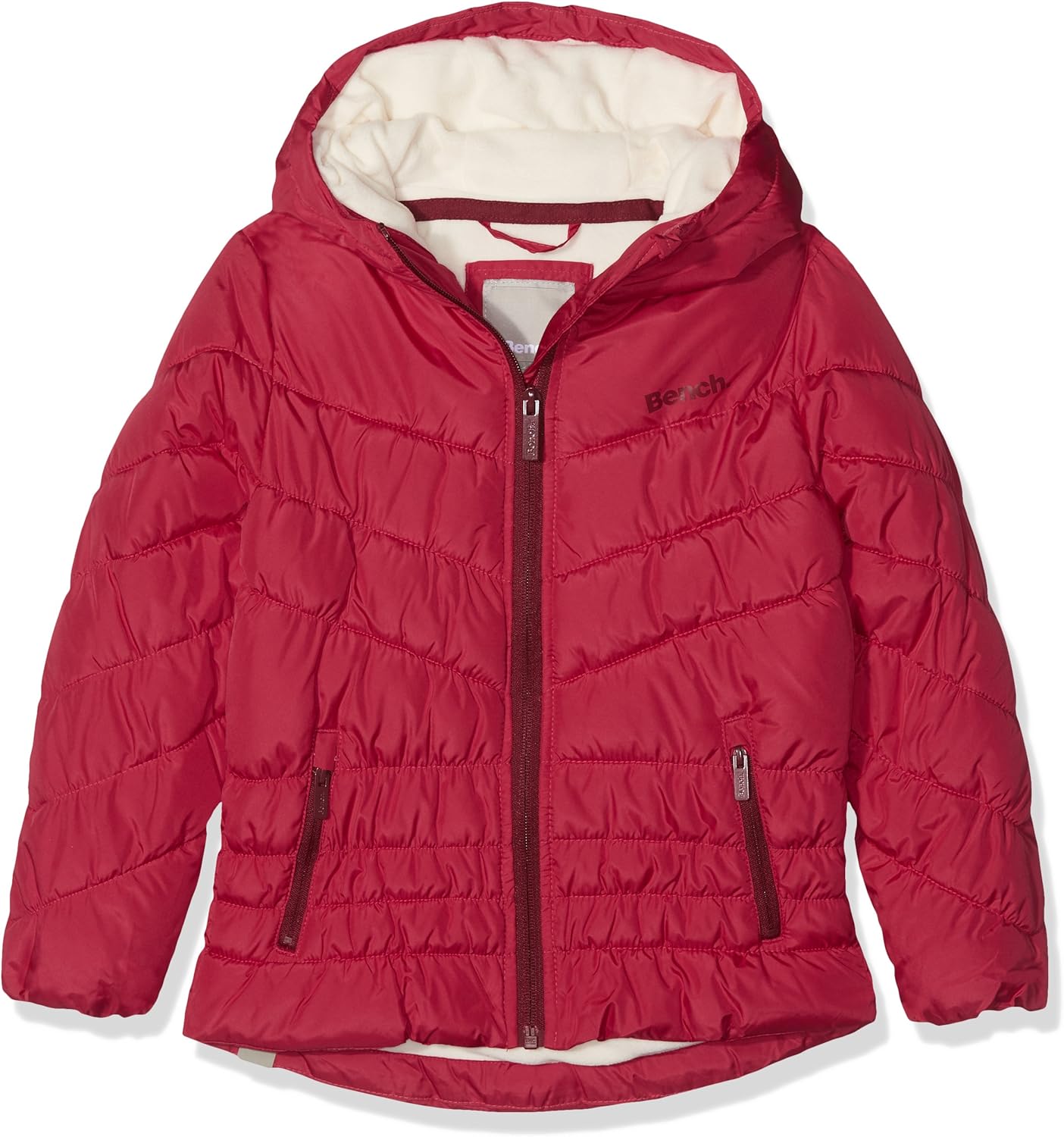 Bench Bench Mädchen Wadded Jacket 2 Jacke, Rosa (Virtual Pink Pk103