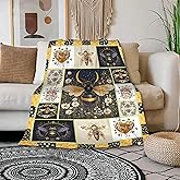 Bee Throw Blanket is Super Soft and Warm,The Lightweight Flannel Blanket is for All-Season Use 50"x40"for Kids