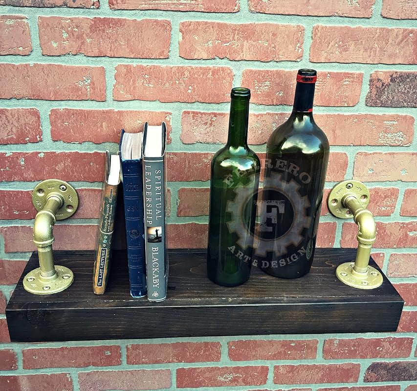 Industrial Shelf, Steampunk Shelf, Rustic