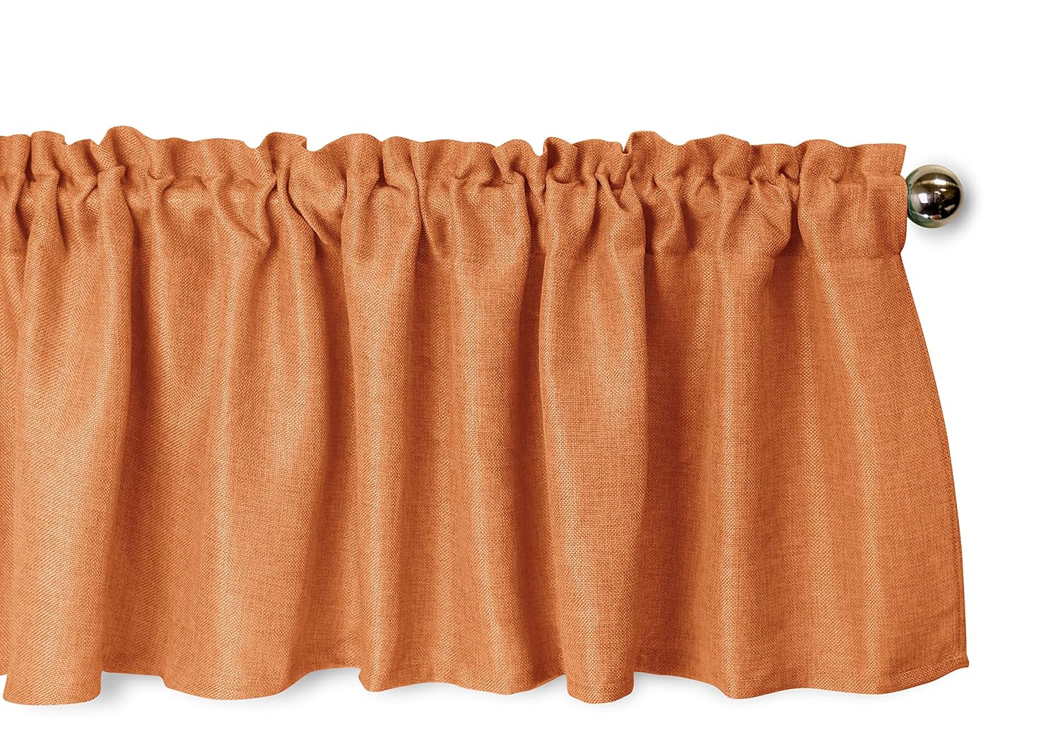 Best orange kitchen curtains valance