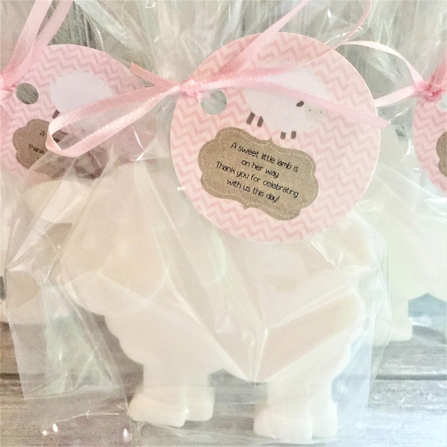 lamb baby shower favors