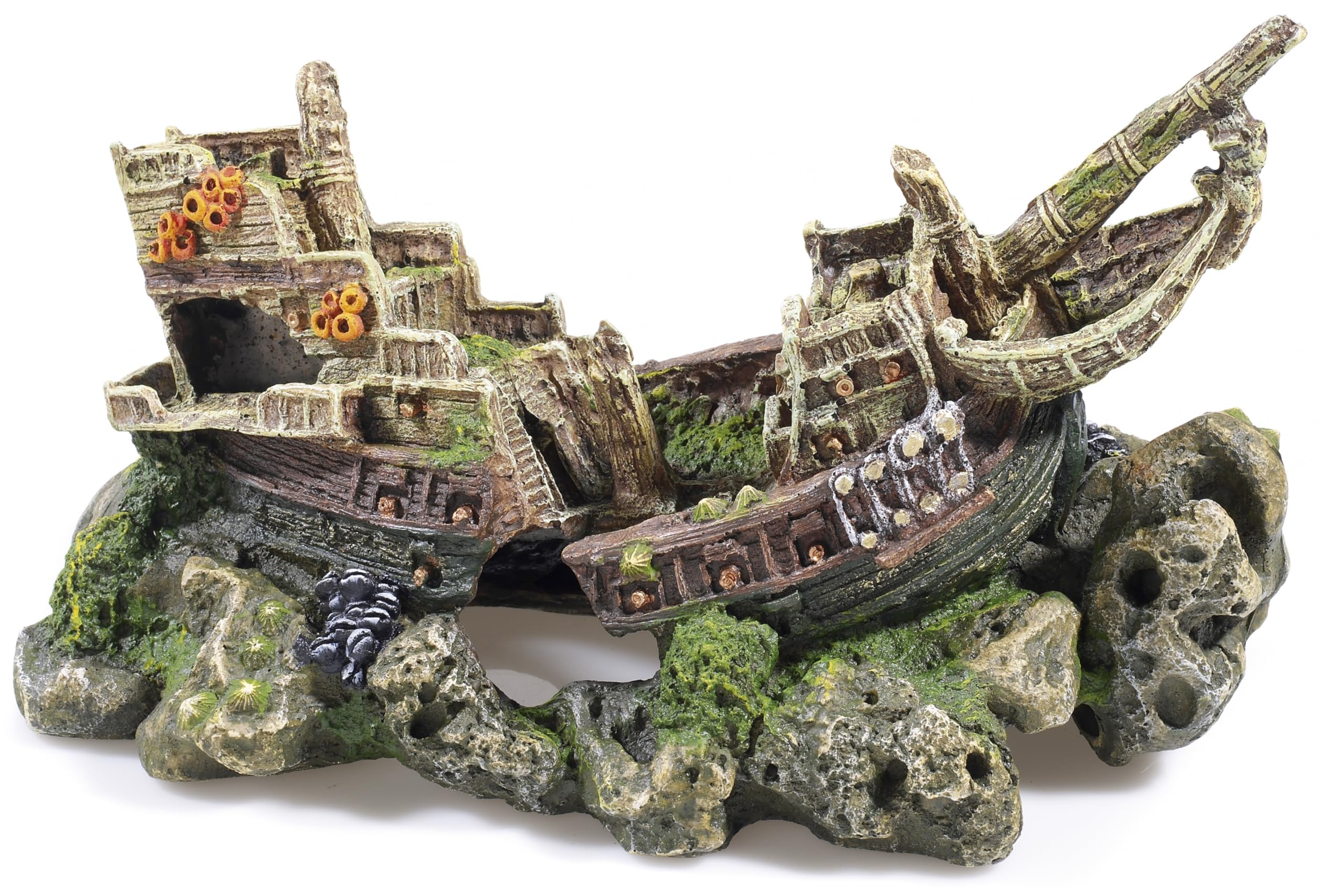 CLASSIC Galleon with Sails Aquarium Decoration 30cm