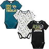 Gerber Unisex Baby Standard NFL 3 Pack Short Sleeve