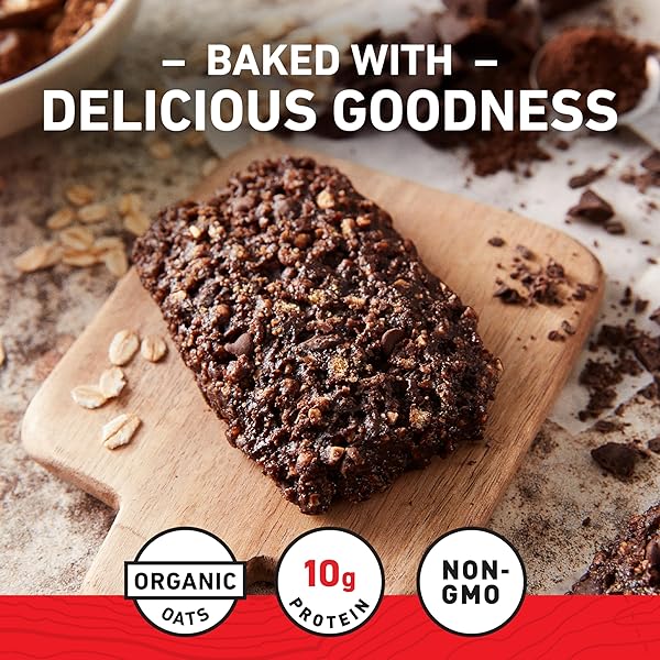 CLIF BAR – ENERGY PROTEIN BARS – CHOCOLATE BROWNIE – MADE WITH ORGANIC OATS – ENERGY BARS – NON-GMO – (15 PACK)