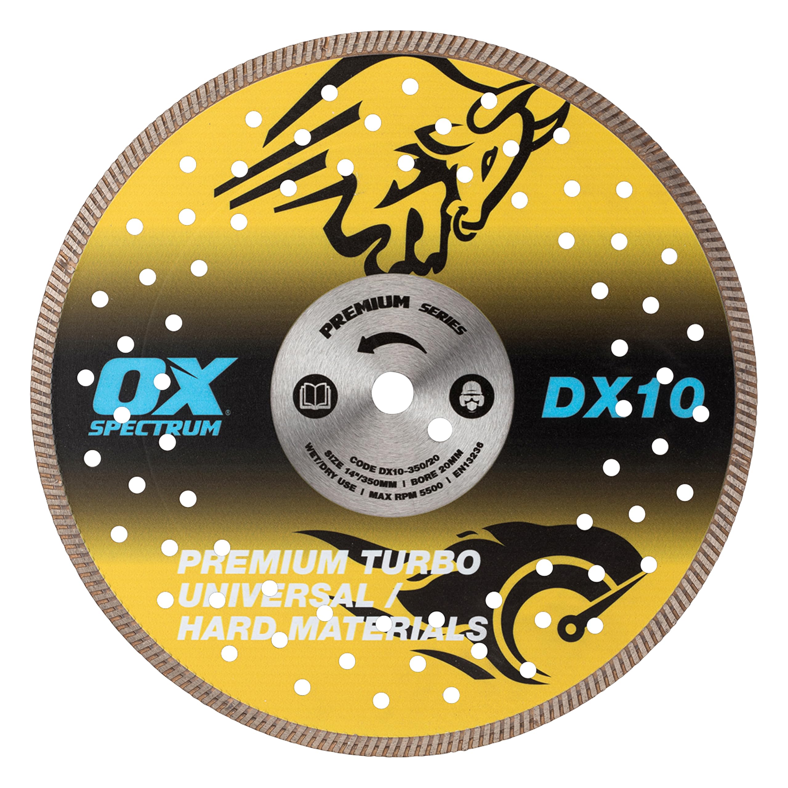 OX Spectrum Premium Diamond Blade - Universal/Hard - 350/20mm
