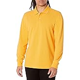Amazon Essentials Long-Sleeve Polo Shirt for Men, Slim Fit Pique