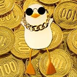 Anywin Duck Light USB Rechargeable Night Lamp with Sunglasses Gold Chain view 2