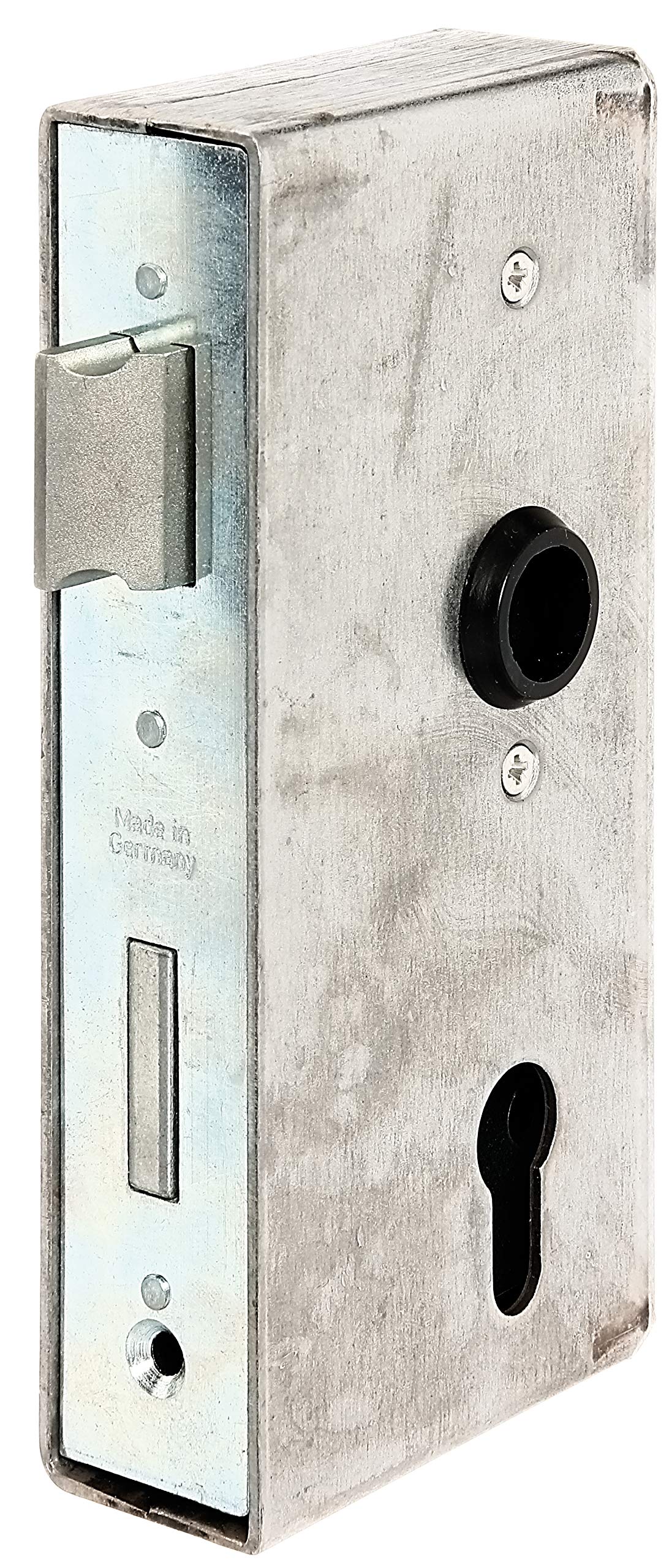 Gah-Alberts 413422 Lock Casing Raw Steel with Galvanised Lock Backset 55 mm Spacing 72 mm Depth 40 mm