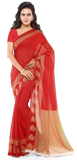 Georgette with Blouse Piece Saree