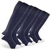 GRAPMKTG 3 Pairs Soccer Football Socks for Youth Baseball Softball Socks for Women and Men Boys Girls