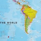 Maps International Huge World Map Political 2025 201cm x 116.5cm Front Sheet view 3