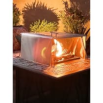 Amazon.com : Heat Warden Premium Heat Deflector System with 3 Stainless  Steel Sides Turns Your FIRE Pit INTO a Warm and Cozy Outdoor Fireplace! :  Patio, Lawn u0026 Garden