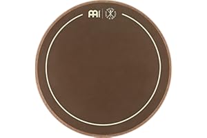 Meinl Stick & Brush 12" Drum Practice Pad, Rubber — Medium Rebound and Controlled Volume for Speed, Power and Precision (SB509)
