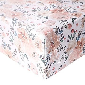 copper pearl bloom crib sheet