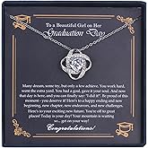 EPIRORA Sterling Silver Cubic Zirconia Love Knot Pendant Necklace for Women, Graduation Birthday Christmas Jewelry Gifts for Friends/Wife/Sister/Daughter/Mom