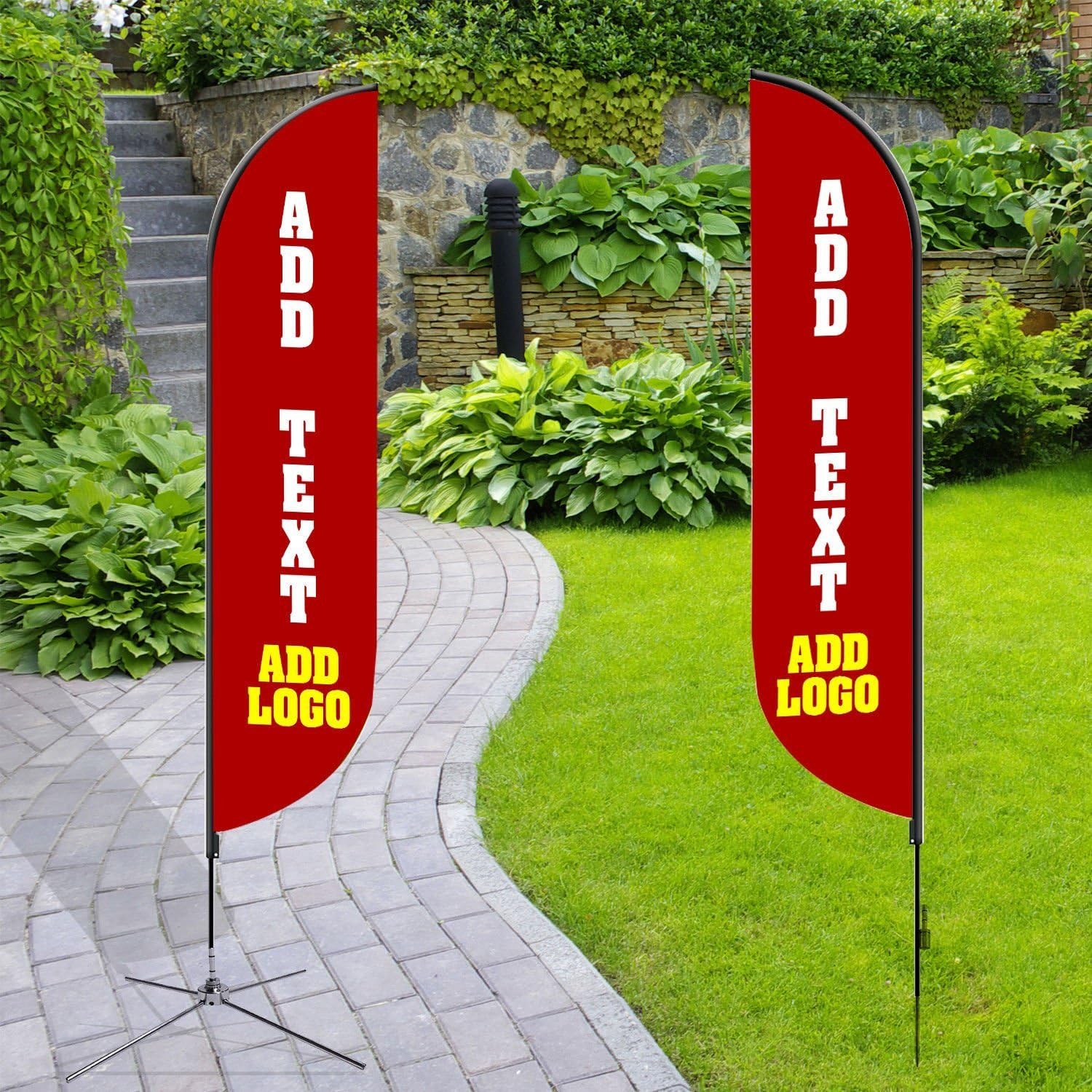 Amazon Com Banner Buzz Make It Visible Custom Feather Flags