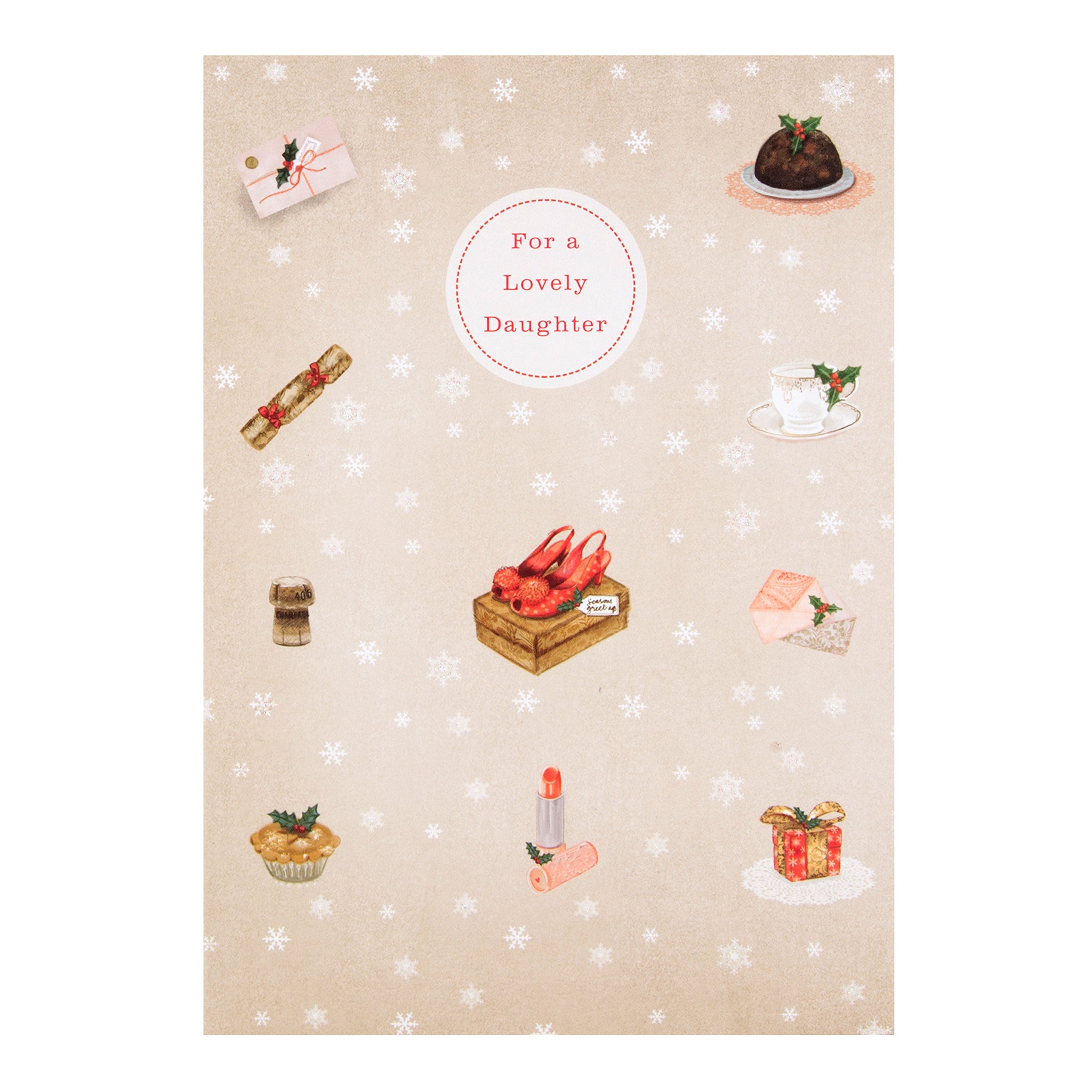 Hallmark Daughter Christmas Card 'with Love' - Medium
