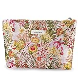 URSKYTOUS Flower Makeup Bag Travel Large Floral