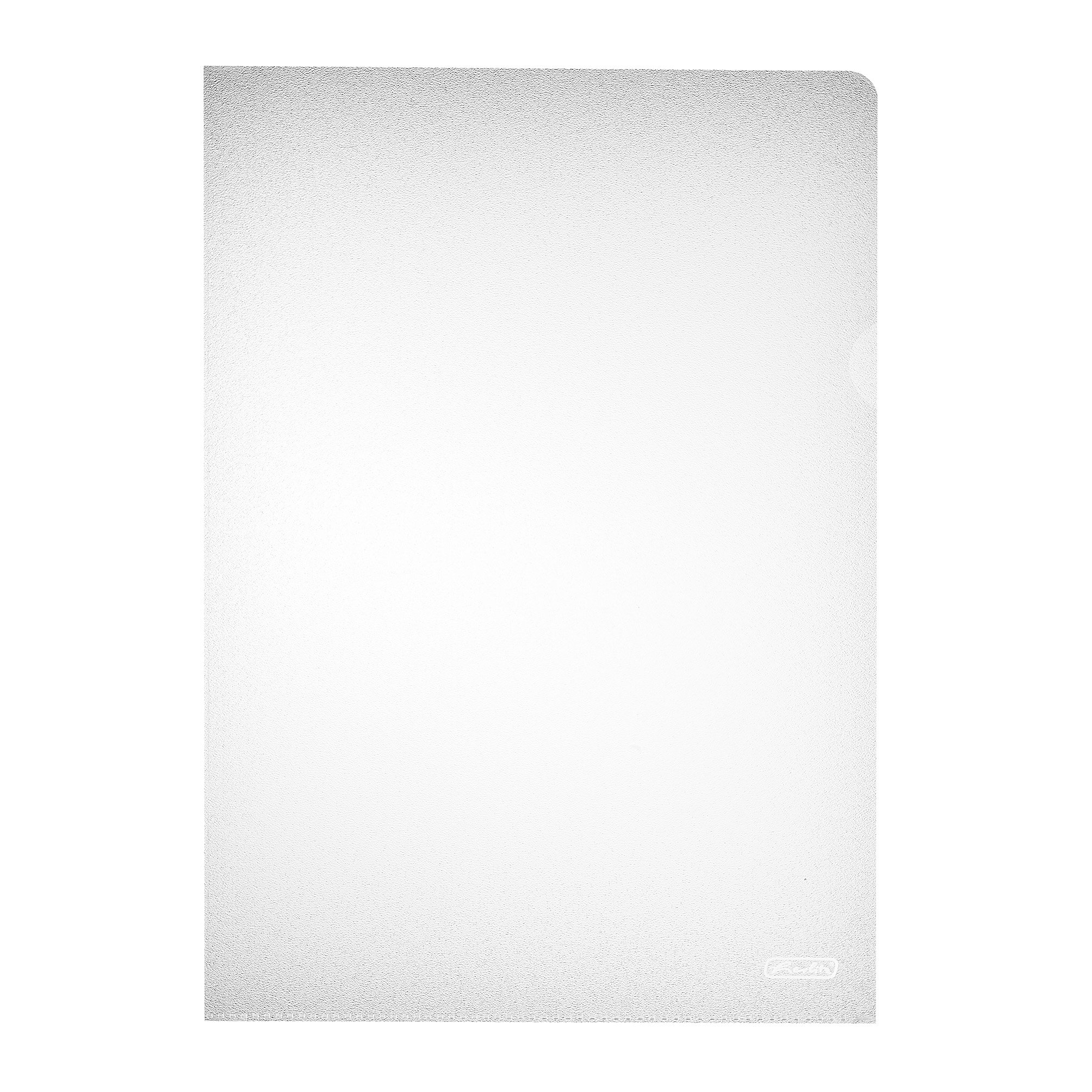 Herlitz A4 File Case Premium, Shrink Wrapped, Clear Glass, at top Right Corner, Pack of 10) Tanned