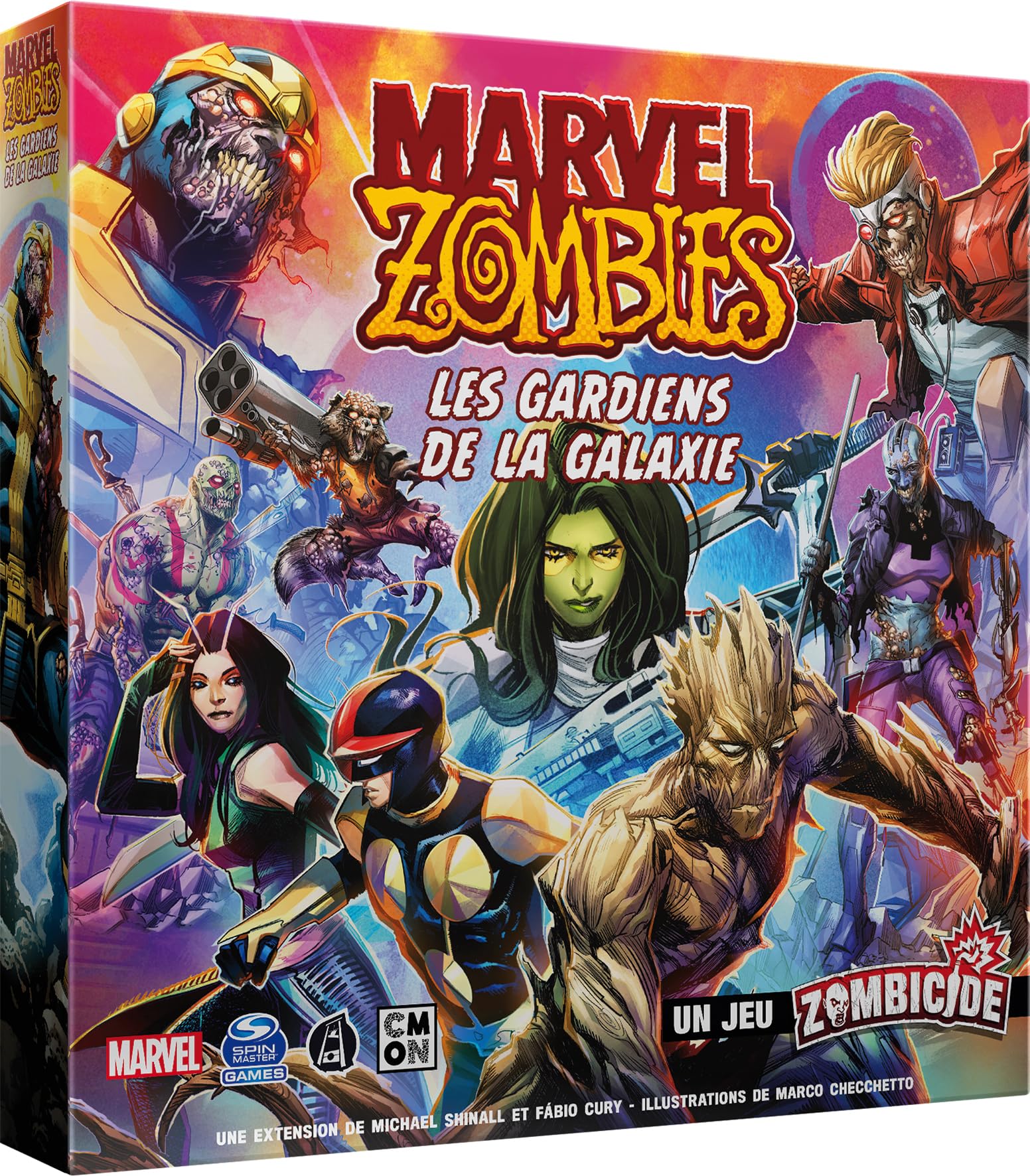 Asmodee - Marvel CMNMZB07FR Guardians of la Galaxy Expansion Game